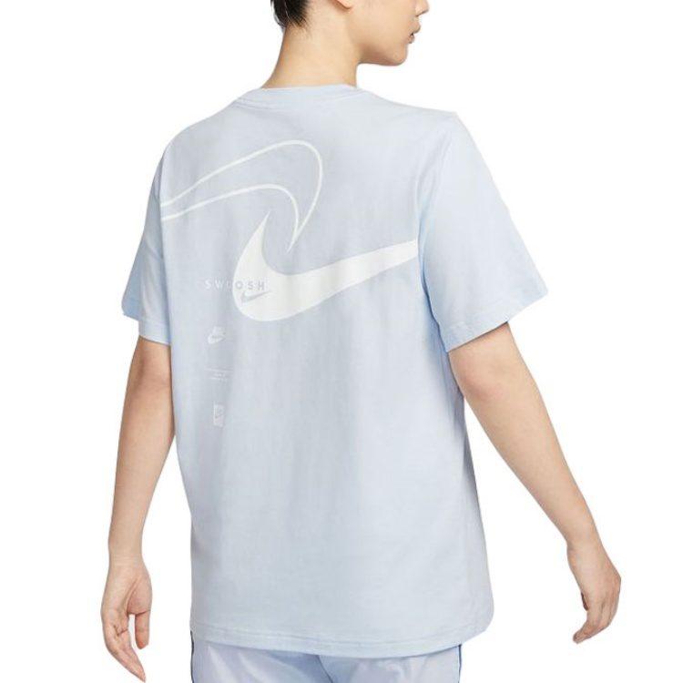 Nike Спортивная футболка женская светло-голубая HQ1699-423