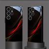 Красное золото шарм рисунок черный стекло чехол для телефона подходит для Samsung Galaxy S26 S25 S24 S22 S21 S20 FE/Ultra/Plus ударопрочный
