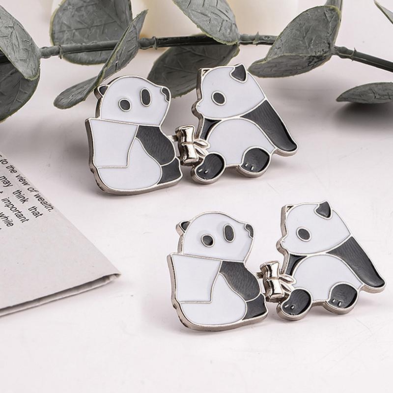 2 шт., симпатичная кнопка-регулятор в виде панды для брюк, юбки, утягивающая талию, регулируемая пряжка для талии, джинсы, не требующая шитья, кнопка на талии