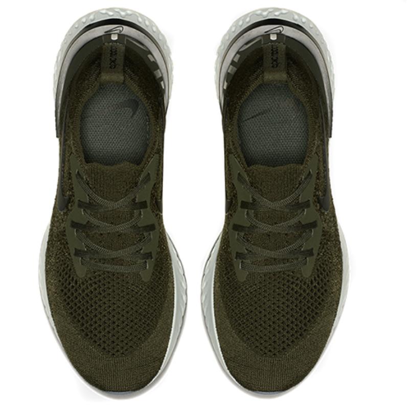 Nike Женские кроссовки Epic React Flyknit оливкового цвета AQ0070-300