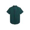Polo Ralph Lauren Рубашка с коротким рукавом Color Block Клетка с вышитым логотипом Детские топы Зеленый CWPOWOVY6820469-300