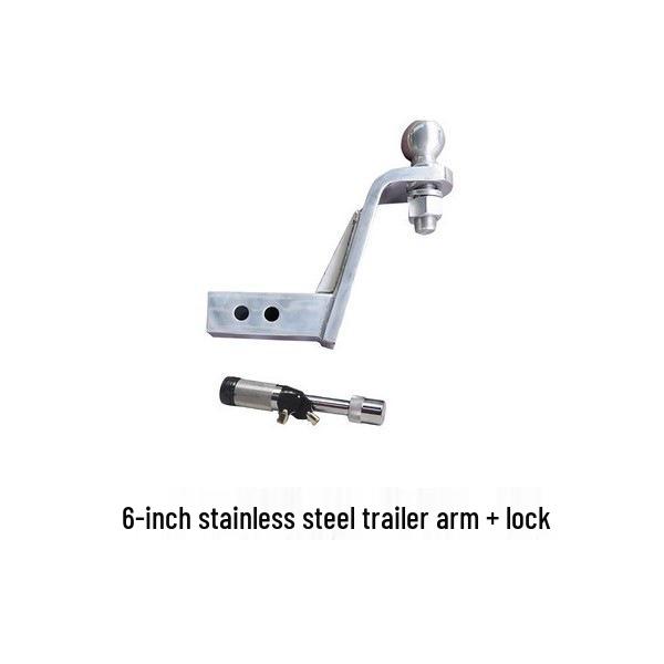 Compatible BYD U8 Trailer Hitch Wiring for Towing RVs, Motorcycles, Boats; Rear Bumper Anti-Collision Hook with Square Hole