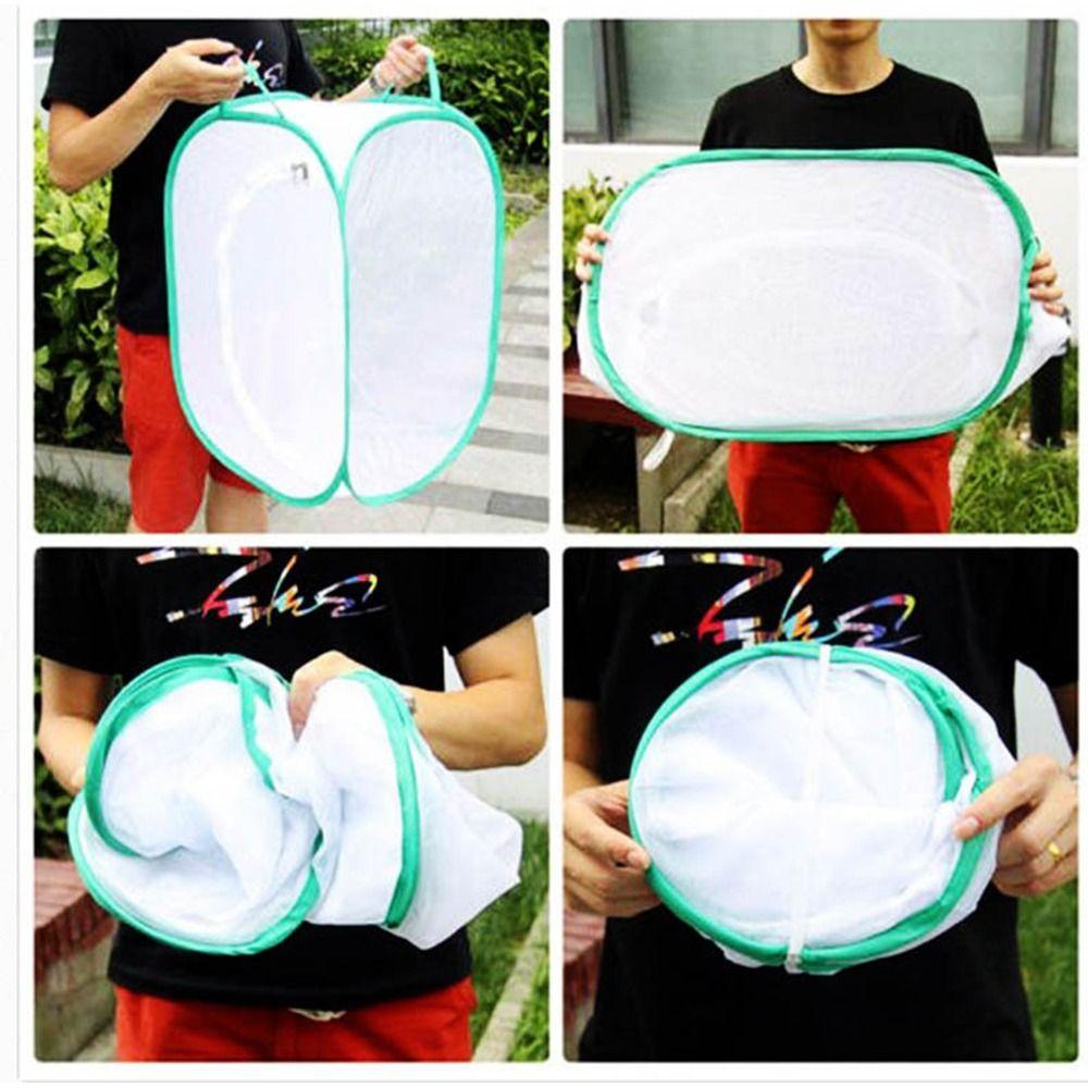 Green Reptile Pets Cage Transparent Mesh Breeding Observing Cages Butterfly Mantis Bird Silkworm