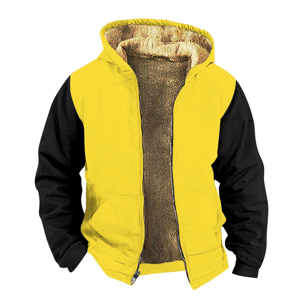 Мужская однотонная куртка, мужская весенне-осенняя повседневная трендовая куртка на молнии с капюшоном