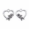 10Pieces Angel Heart Charms Children Craft Antique Silver Color Brand: WYISYWG 20x17mm
