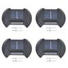 4 Sets Solar Wall Light Waterproof Multifunctional LED Solar Wall Light for Patio Yard Garden