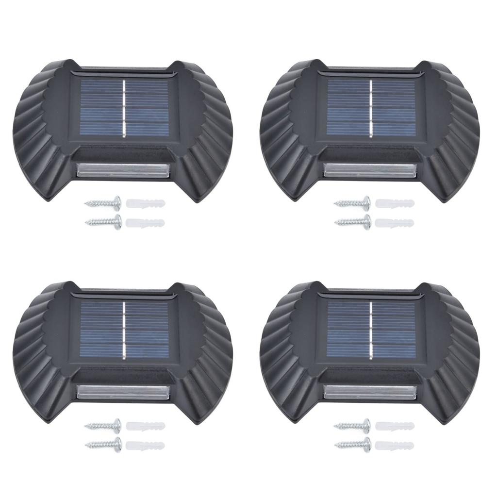 4 Sets Solar Wall Light Waterproof Multifunctional LED Solar Wall Light for Patio Yard Garden