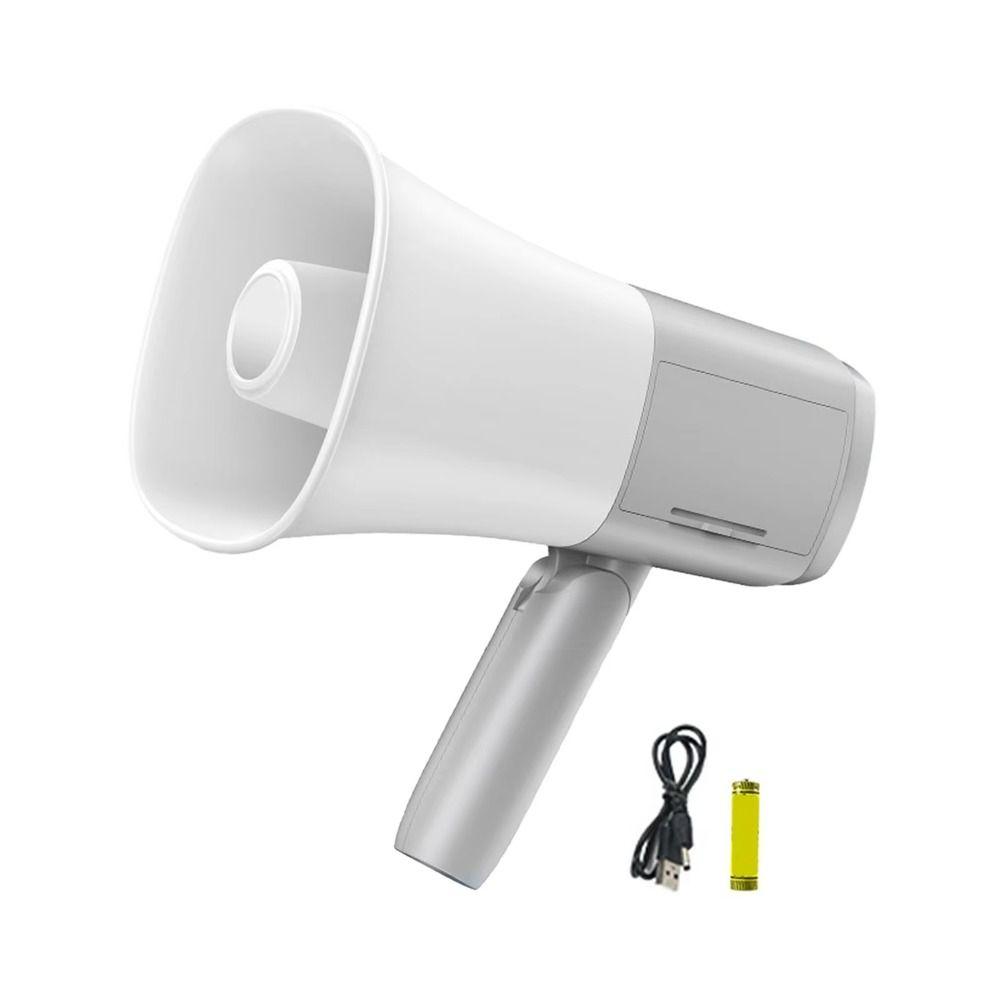Adjustable Volume Portable Megaphone Foldable Handle Bullhorn Speaker  Fans