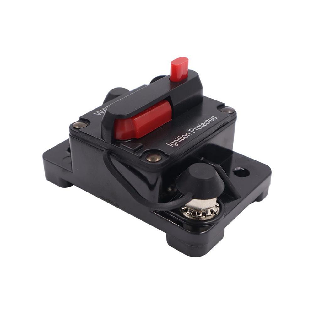 50 Amp In-Line 12V-48V DC Circuit Breaker For Car RV Audio Video Overload Fuse