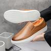 Модные Удобные Мужские Мягкие Ручной Работы Слипоны-Балетки Универсальные Повседневные Лоферы Деловые Формальные Кожаные Туфли Мокасины для Отдыха