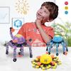 Transformable Spinners Fingertip Spin Top 360°Adjustable Chain Robot Toy Deformed Mechanical Spiral Twister Fingertip Decompression Fingertip Toy