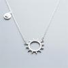 New Fashion Sun Smiley Temperament 925 Sterling Silver Jewelry Hollow Simple Popular Clavicle Chain Necklaces XL092