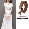 Belt Women's All-Match Double-Sided Leather Belt Lock Adjustable Skirt Waist Seal Jeans Strap