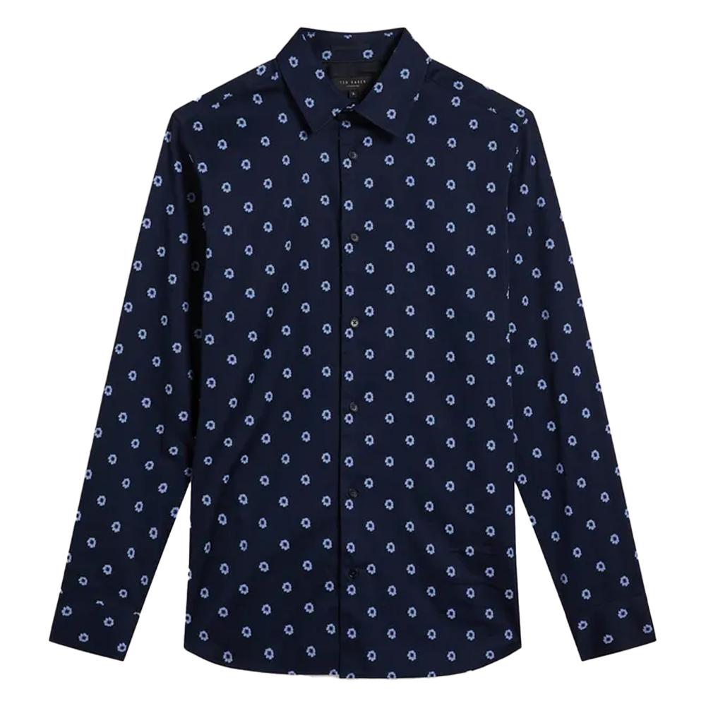 Ted Baker Mens KYME Ditsy Floral Long-Sleeved Shirt