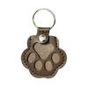 Pet Hair Keepsake Keychain Dog Cat Paw Shape Hair Storage Pendant Keychain Memorial Collection Keychain with Keyring Pet Memorial Gift