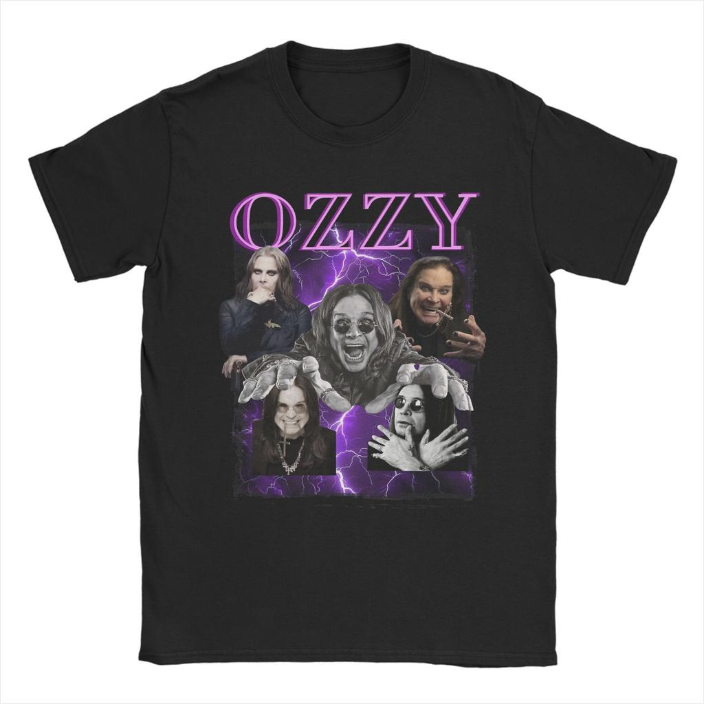 Ozzy Osbourne T-Shirt Men Vintage 100% Cotton Tees Round Neck Short Sleeve T Shirt New Arrival Tops