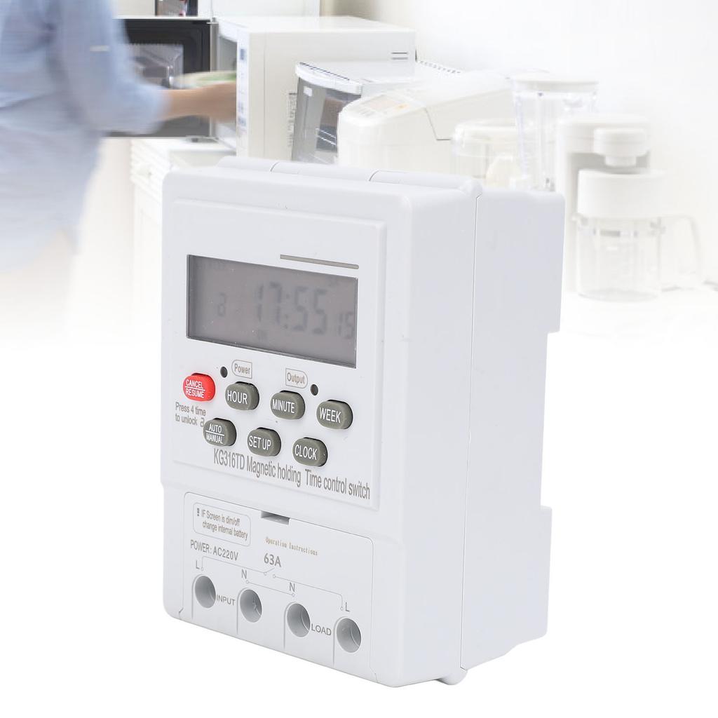 Переключатель управления временем 7-дневный программируемый микрокомпьютер автоматический цифровой таймер для бытовой техники DIN 