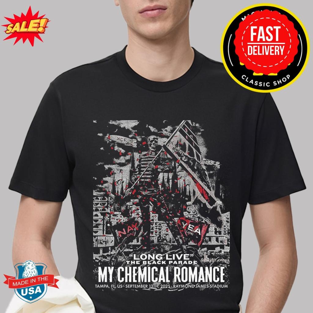 Шоу My Chemical Romance в Тампе, Флорида, 2025 г., 13 сентября, Классическая футболка