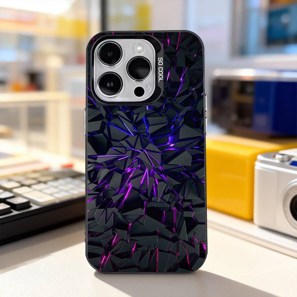 Чехол для телефона с рисунком под карбон для iPhone 11, 12, 13, 14, 15, 16, 17, Pro, Max, Plus, E, Air, Mini, IMD, матовый черный