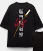Anime Demon Slayer Graphic TShirt 100Cotton Oversized unisex Shirt Unisex Short Sleeve ONeck Women Y2k New Fashion Streetwear