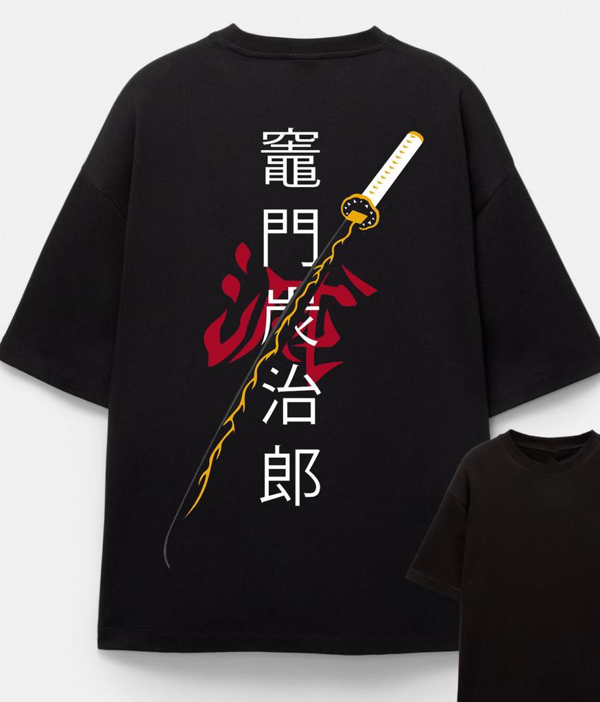 Anime Demon Slayer Graphic TShirt 100Cotton Oversized unisex Shirt Unisex Short Sleeve ONeck Women Y2k New Fashion Streetwear