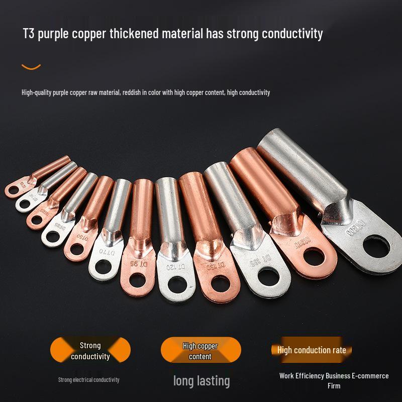 Copper Nose Oil-Filled Connector DT10-70, Square Wire Terminal Lug