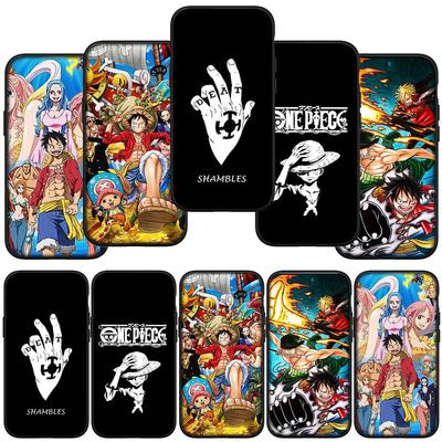 Чехол для телефона Samsung Galaxy S25 S24 S23 iPhone 16 15 Xiaomi Redmi Note 14 13 12 16E 8 X 11 Pro Max XR OPPO Moto Huawei Cartoon Luffy One Piece Cover