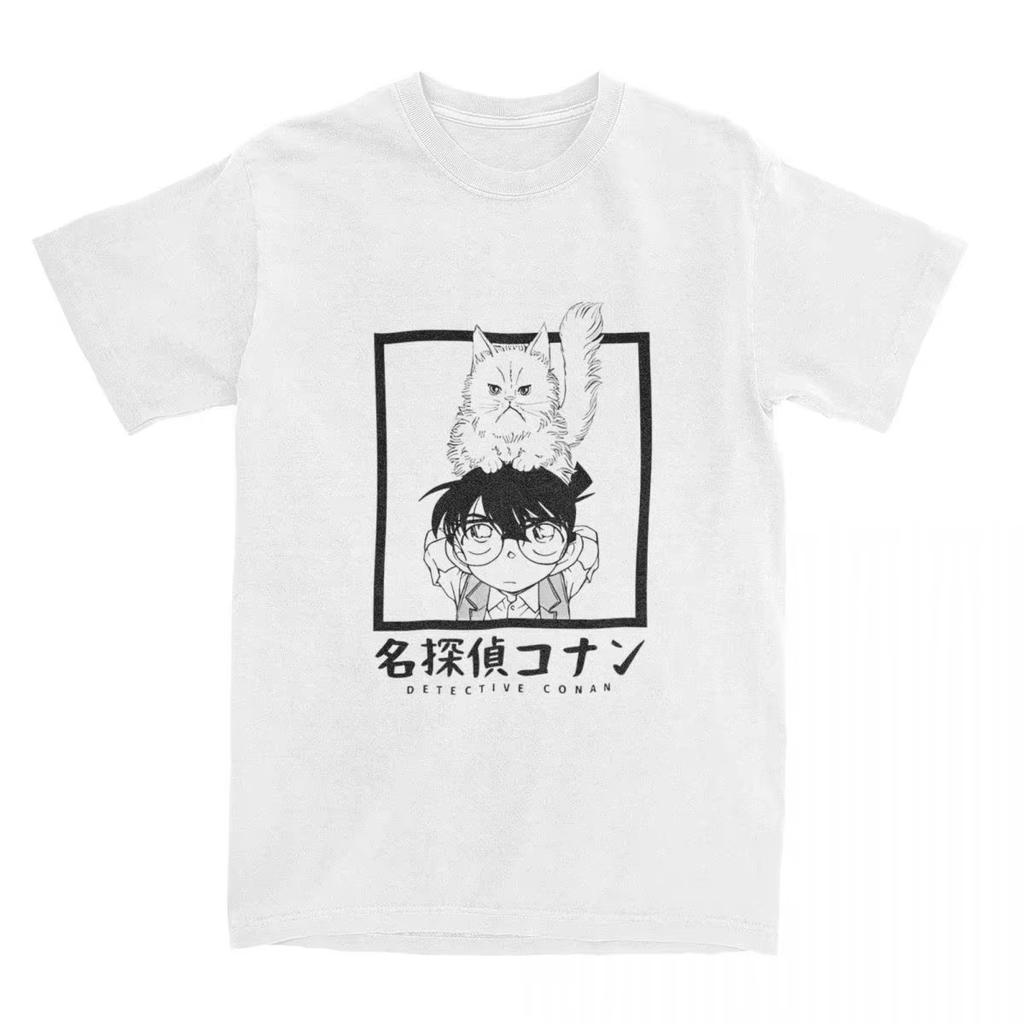 Detective Conan Anime T-Shirt Unisex Graphic Gothic Style Women's Clothing Animation Theme Gothic Detective Conan T-Shirt