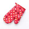 Kitchen Cooking Microwave Oven Gloves Mitts Dot Pot Pad Heat Proof Protected