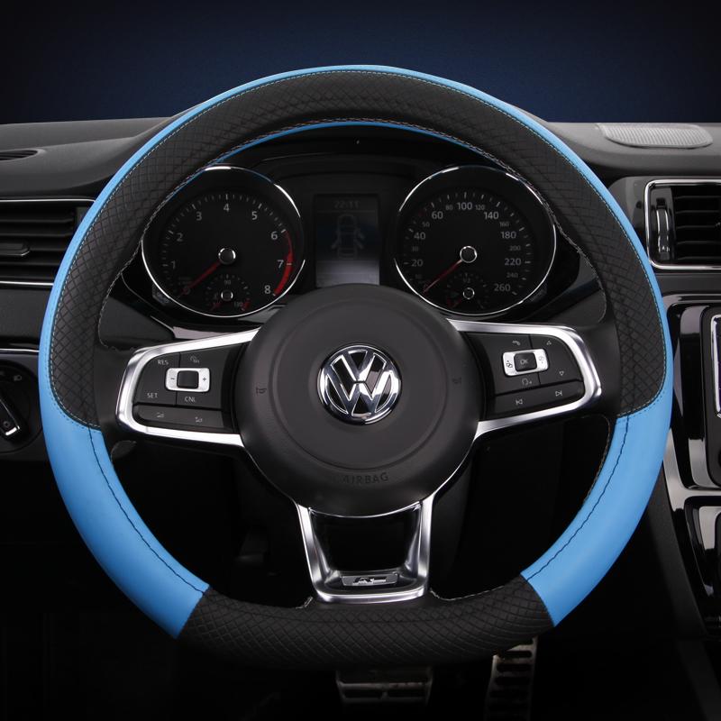 D-образный чехол на руль автомобиля для VW Jetta 6 2017-Golf 7 Scirocco Bettle 2012-Tiguan Auto