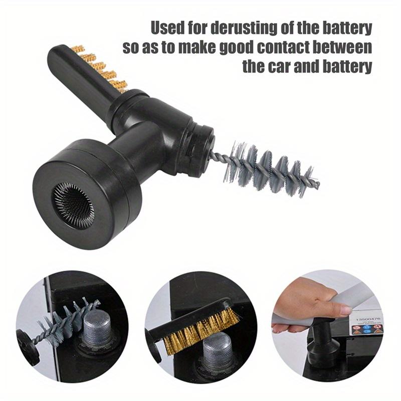1 шт. Набор щеток для чистки клемм автомобильного аккумулятора, инструмент для чистки клемм аккумулятора со стальной проволочной щетиной