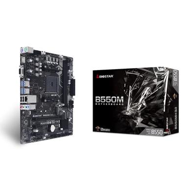 Оснащен чипсетом BIOSTAR AMD B550 и совместим с процессорами AMD Ryzen серии 5000. Высокопроизводительная материнская плата MicroATX B550MH [ 3.0 ]