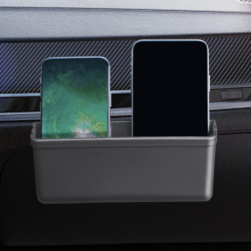 Прочный боковой ящик для хранения на двери автомобиля, клейкий ящик для стены, простая установка, органайзер для мелких предметов, клейкий ящик для монет для автомобиля