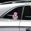 Милая Девушка Аниме Наклейка на Машину Наклейка на Автомобиль Мотоцикл Бампер Окно Автомобиля Светоотражающая Водонепроницаемая Наклейка Наклейка на Авто
