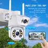 Камеры видеонаблюдения Wi-Fi 8MP Dual Lens Security Protect CCTV Camera Outdoor Human Detection Wireless PTZ IP Camera ICSee Lenovo