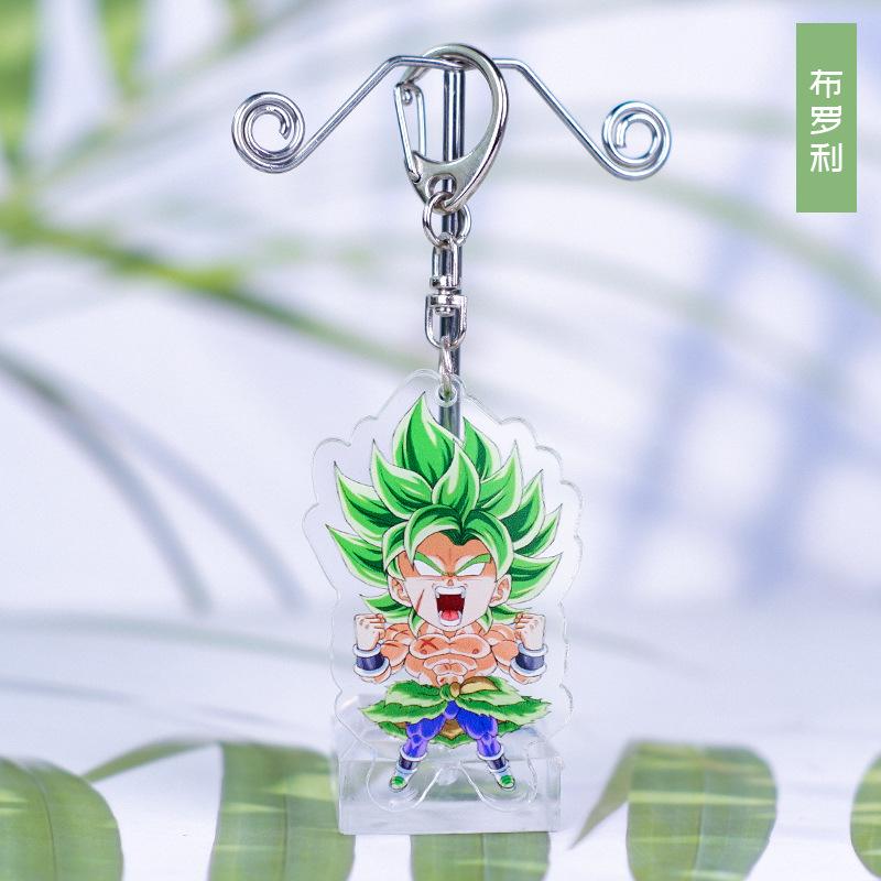 Аниме Dragon Ball Акриловые брелки Сон Гоку Вегета Маджин Буу Броли Фриза Транкс Замасу Гогета Лапис Супер Сайян Фигурки Игрушки