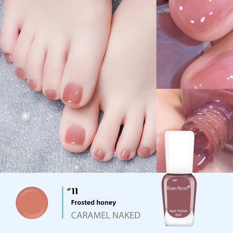 Летний маникюр, без выпечки, стойкий и быстросохнущий, на водной основе, без запаха, рвущийся, прозрачный как лед нюдовый лак для ногтей
