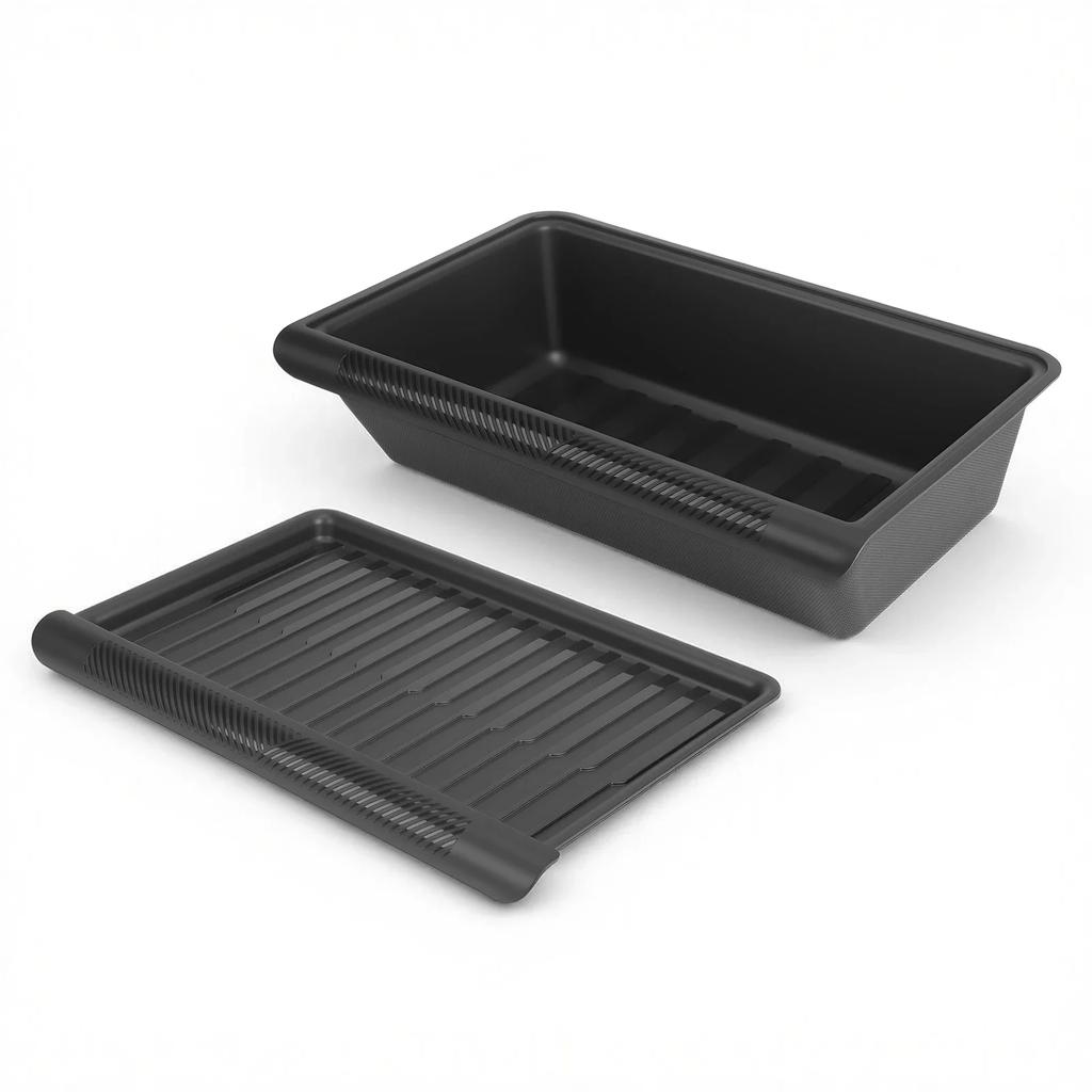 For Tesla Model Y 2020-2024 Juniper 2025-2026 Under Seat Storage Box Car Interior Accessories Drawer Type Organizer Lower Box