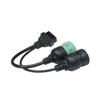 OBD2 6 Pin J1708 or 9 Pin J1939 to 16 Pin Adapter Cable for Heavy Duty Truck