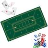 HIRAISM Покерный мат Игровой мат Казино Игральные карты Карточная игра 40x80см с Антискольжением (зеленый)