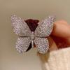 Мода Полный Циркон Крылья Серебряный Цвет Брошь-Бабочка Для Женщин Стразы Насекомое Лацкан Значки Животное Ювелирные Изделия