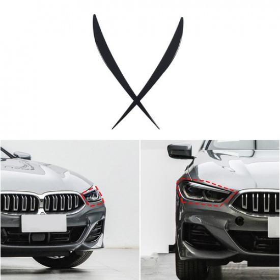Накладки на фары 'Брови' для BMW 8 серии G14 G15 G16 19-24