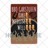Barbecue Food Hot Dog BBQ Signs Retro Metal Plaque Cafe Bar Pub Signboard Wall Decorative Posters Plate Home Decor 20X30CM