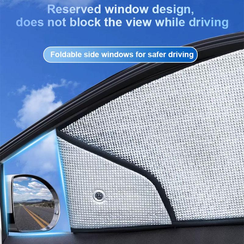 Car Sun Visors For XPeng X9 Accessories 2026 H93 2023-2026 Aluminum Foil Full Coverage Sunshades Anti UV Windshield Window Cover
