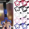 Car Tow Strap Pull Ring Auto JDM Cherry Blossom Hanging Ring Static Belt Decorative Warning Ring Rear Bumper Exterior Ornaments