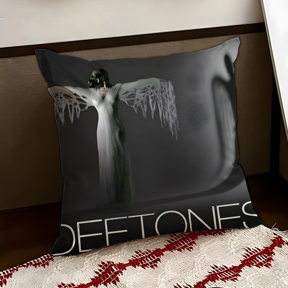 Band DDeftonesS Cushion Cover Reversible Soft Durable Pillow Cover Home Car MultiScene Use for Daily Comfort