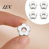 Powder Sifter Weight 3/4Pcs Flower-Shaped Matcha Sifting Bead, Stainless Steel Beads Weight, Japanese Tea Ceremony Tool for Clump-Free Flower