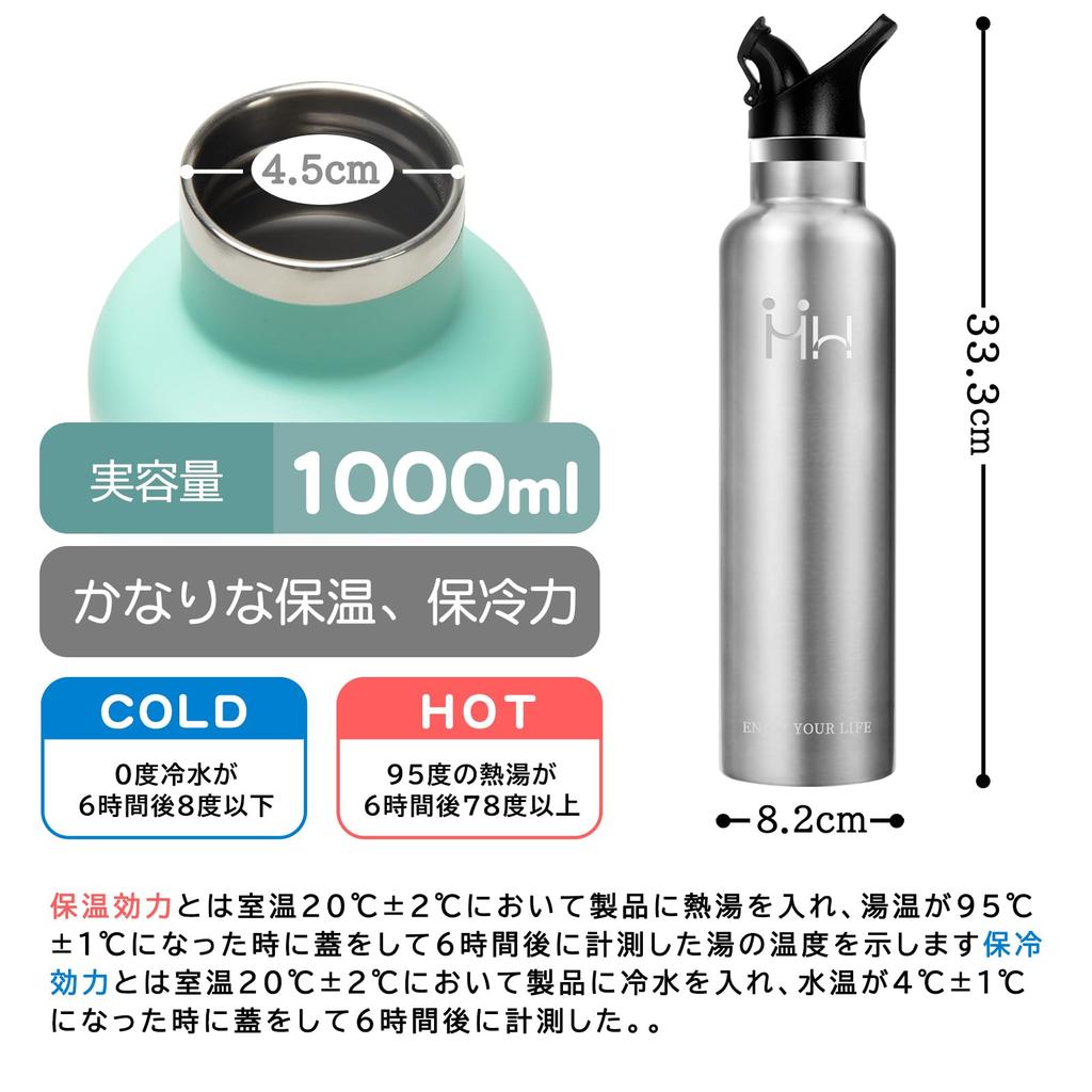 YANGYAO Вода 1 Холодный Нагрев Вакуум Прямой Легко Спортивный Не Будет Несколько Легко Легко Без Утечек Серебряная Бутылка, Литр, Изоляция, Изоляция, Изолированный,