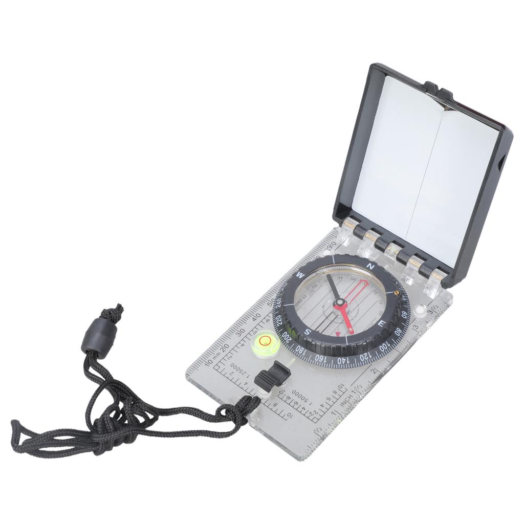 Portable Orientation Compass Navigation Tool For Outdoor Adventure With Map Scale And Neck Strap Ideal For Explorers