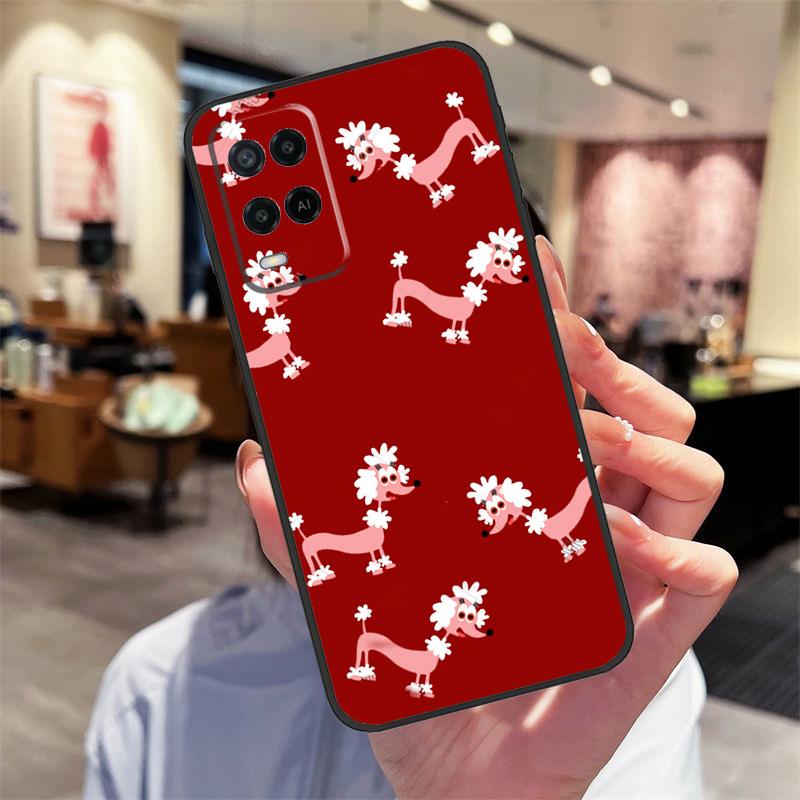 Пудели мультяшные Девчачий милый чехол для Oppo A94 A54 A40 A60 A80 A98 A78 A18 A38 A58 A16 A76 A96 A17 A77 A74 A57S A15
